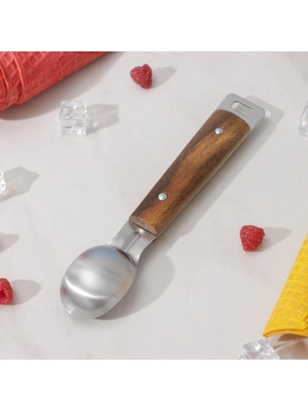 Ложка для мороженого Доляна «Дровосек», нержавеющая сталь, цвет хромированный