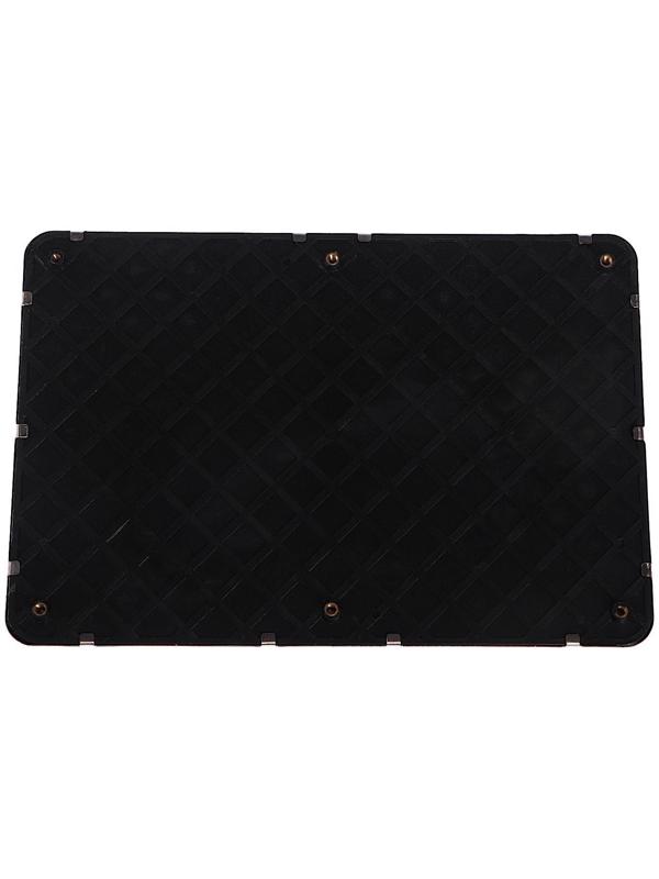 Накладка-подпятник для автоковрика, 24×16, металлическая с креплением