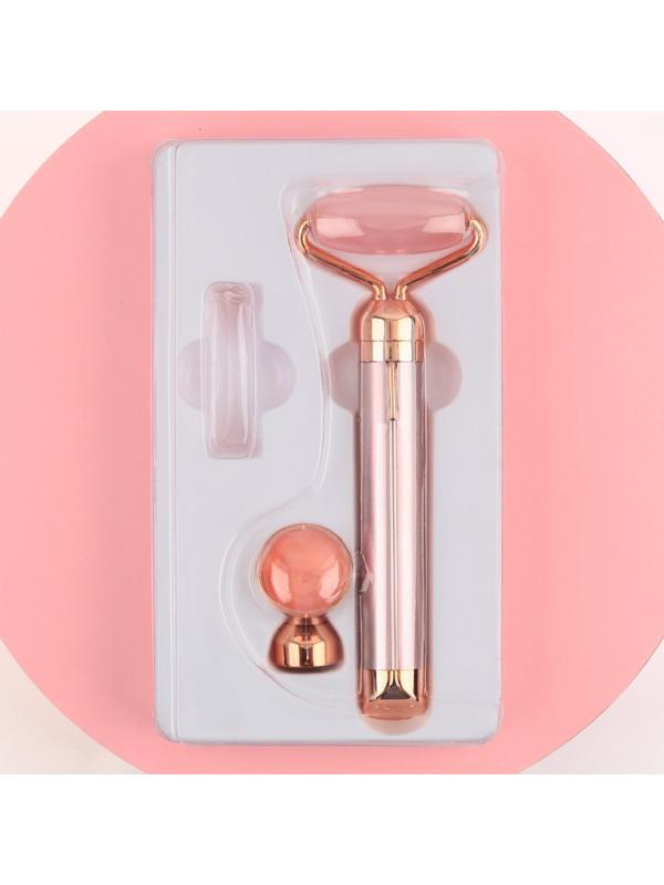 Электрический массажер для лица со сменной насадкой 