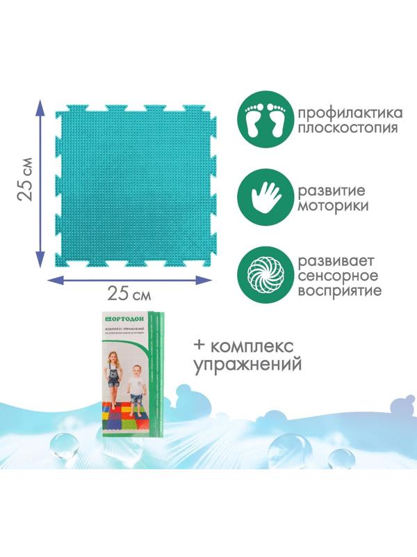 Модульный массажный коврик ОРТОДОН, набор «Чистюля», антибактериальный