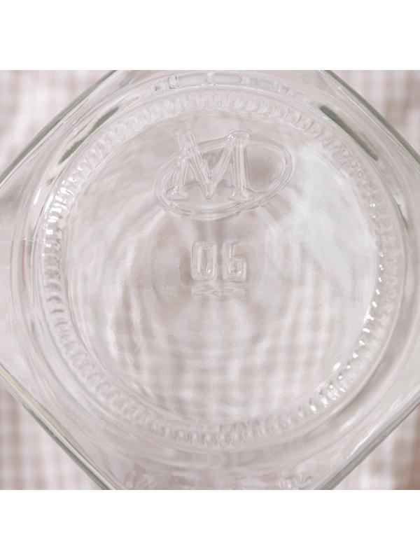 Набор банок стеклянных с крышкой «Квадро», 6 шт, 0,9 л, ТО-82 мм