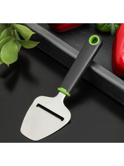Нож для сыра Доляна Lime, 22×7,5 см, цвет чёрно-зелёный