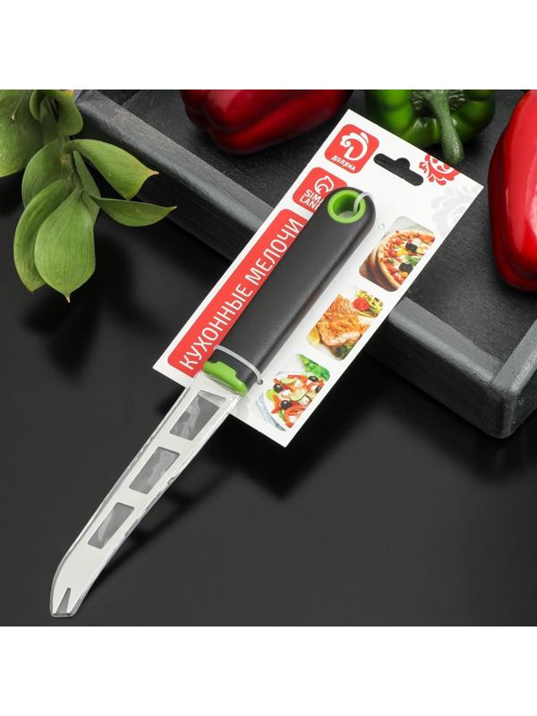 Нож для сыра Доляна Lime, 25×2,3 см, цвет чёрно-зелёный