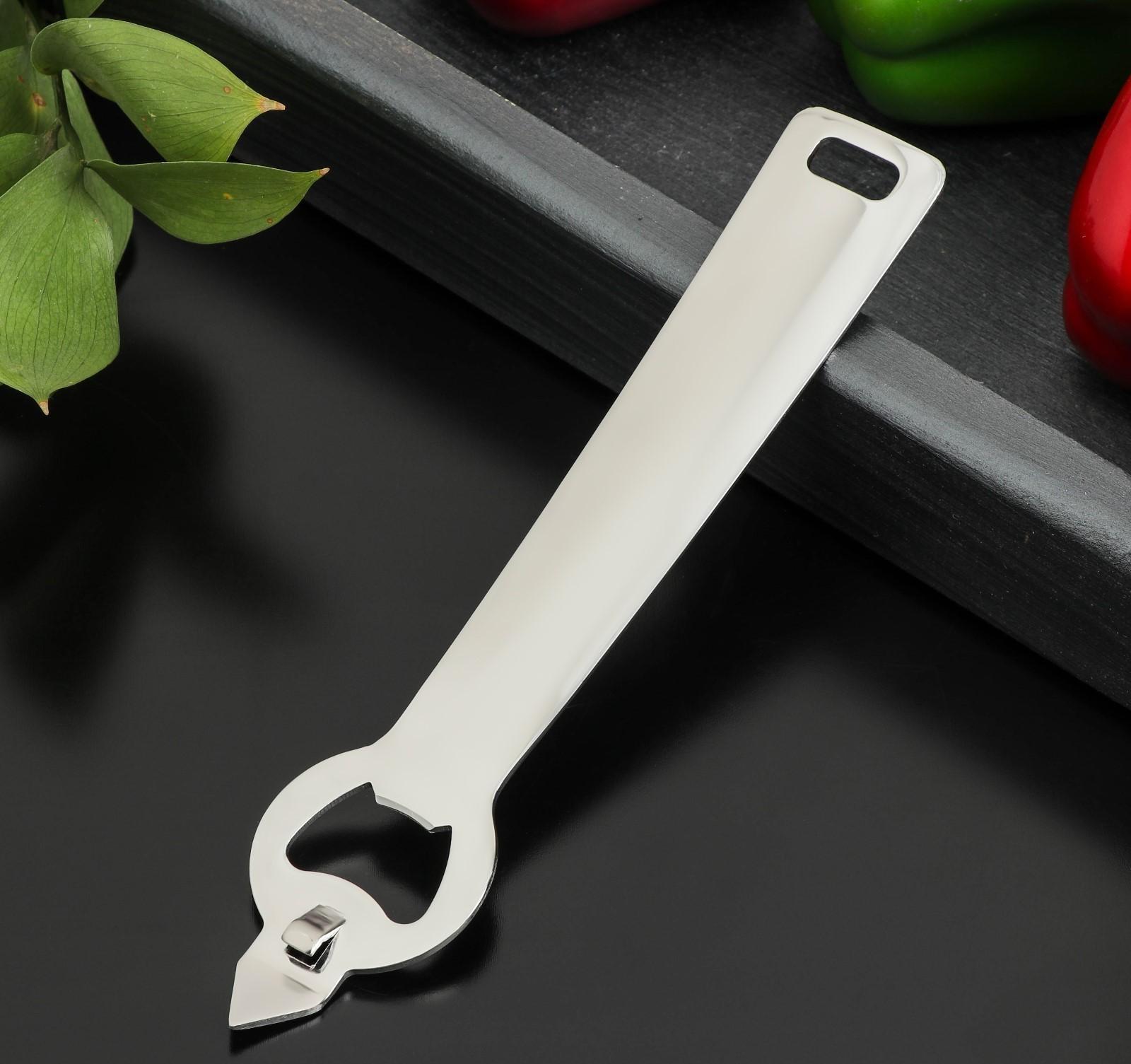 Нож консервный Доляна Zero, нержавеющая сталь, цвет хромированный