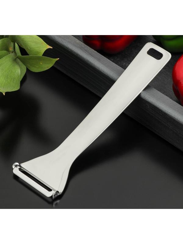 Овощечистка горизонтальная Доляна Zero, нержавеющая сталь, цвет хромированный