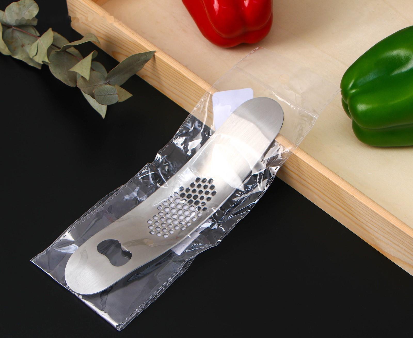 Пресс для чеснока Magistro Steel, 19,5×4,5 см, нержавеющая сталь, цвет хромированный