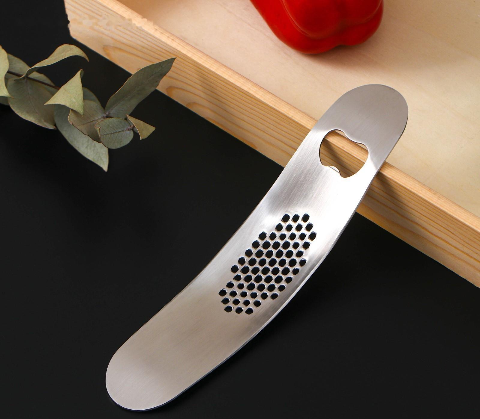 Пресс для чеснока Magistro Steel, 19,5×4,5 см, нержавеющая сталь, цвет хромированный