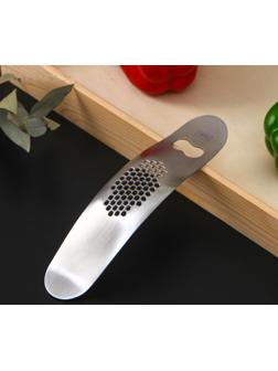 Пресс для чеснока Magistro Steel, 19,5×4,5 см, нержавеющая сталь, цвет хромированный