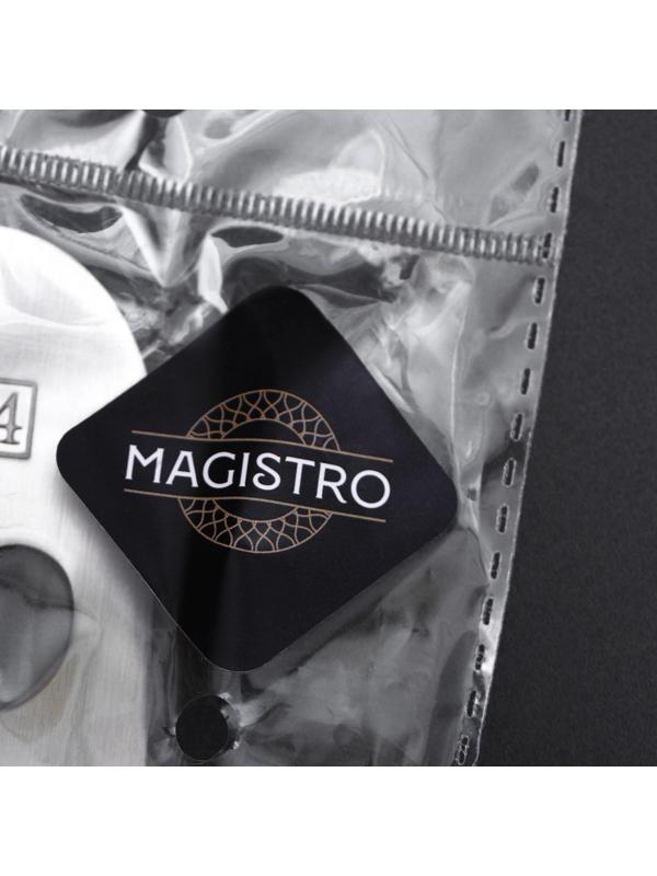 Пресс для чеснока Magistro Steel, 19,5×4,5 см, нержавеющая сталь, цвет хромированный