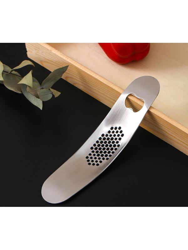 Пресс для чеснока Magistro Steel, 19,5×4,5 см, нержавеющая сталь, цвет хромированный