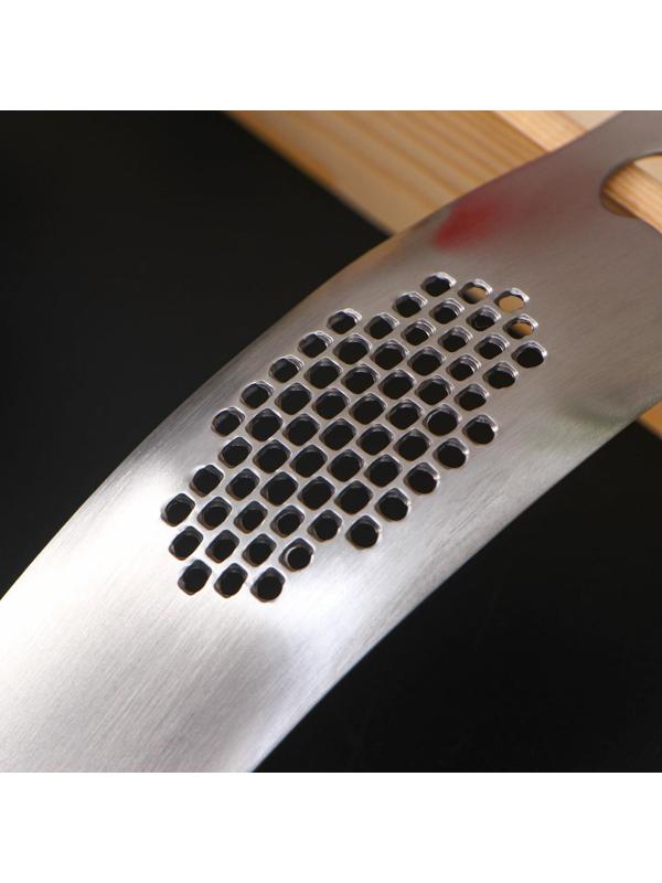Пресс для чеснока Magistro Steel, 19,5×4,5 см, нержавеющая сталь, цвет хромированный