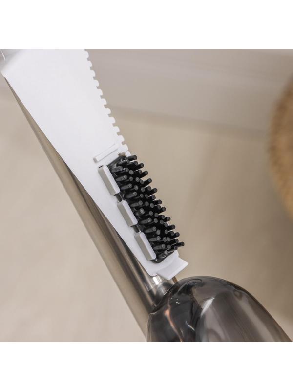 Швабра для мытья пола с распылителем Доляна, насадка из микрофибры 40×13 см, стальной черенок 125 см