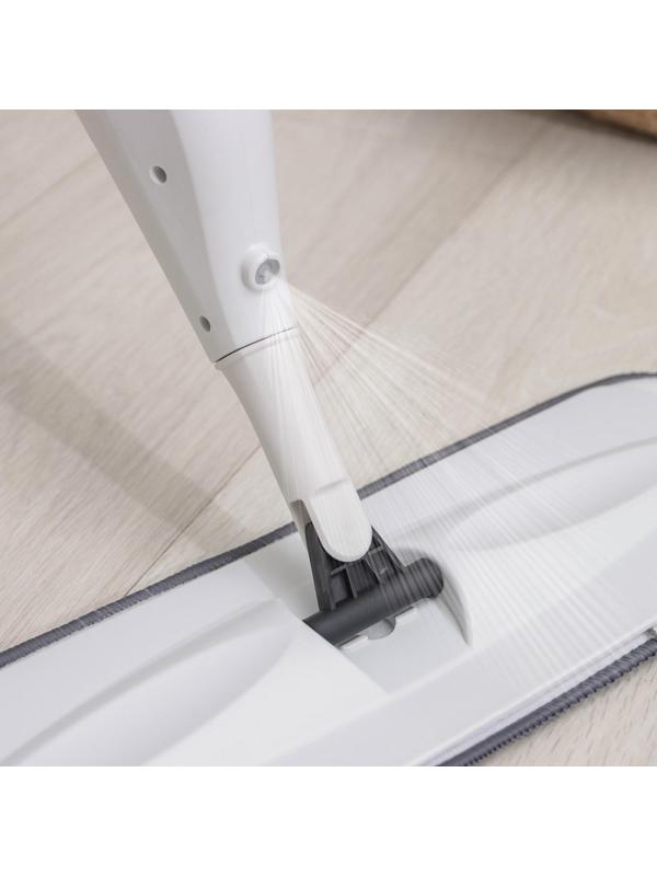 Швабра для мытья пола с распылителем Доляна, насадка из микрофибры 40×13 см, стальной черенок 125 см