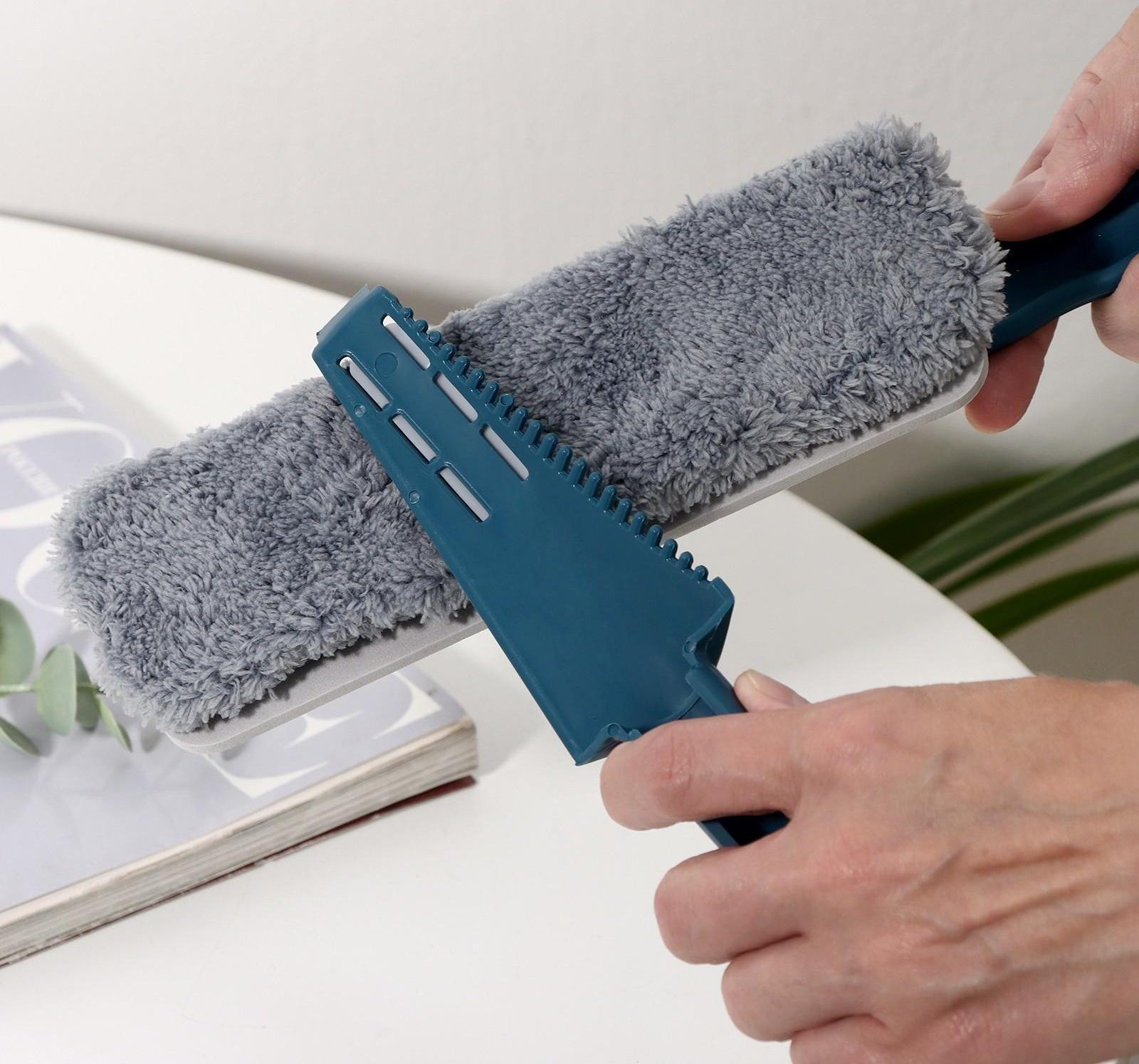 Щётка трансформер с насадкой из микрофибры, 19×6 см, дополнительная щётка