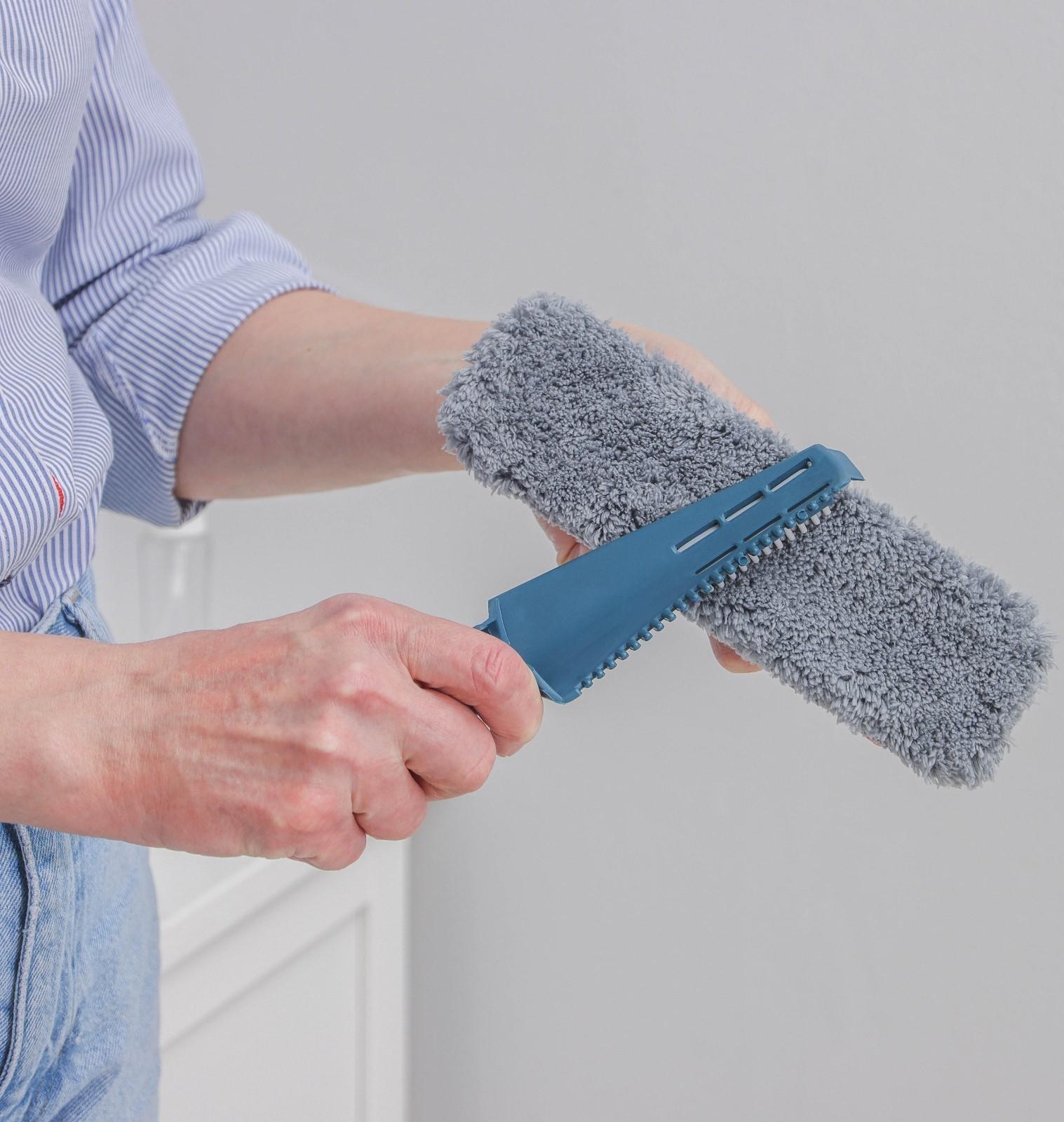 Щётка трансформер с насадкой из микрофибры, 19×6 см, дополнительная щётка