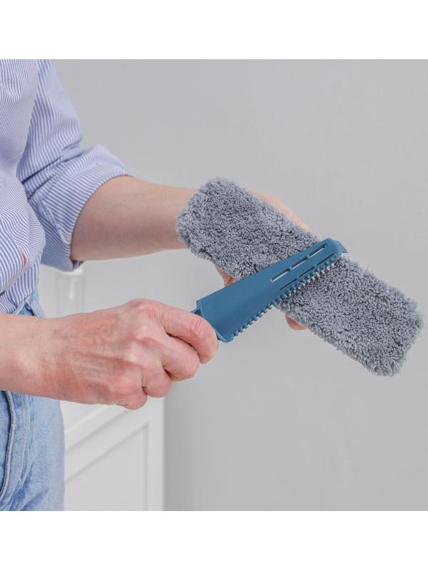 Щётка трансформер с насадкой из микрофибры, 19×6 см, дополнительная щётка