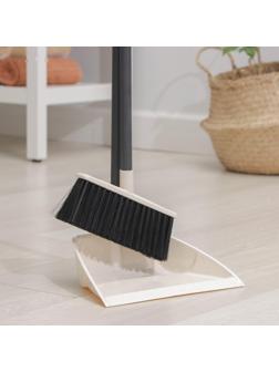 Щётка для пола c совком Malta, цвет бежевый