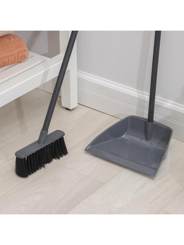 Щётка для пола с совком Etna, цвет серый