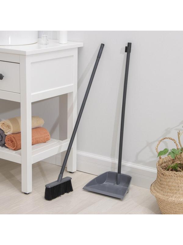 Щётка для пола с совком Etna, цвет серый