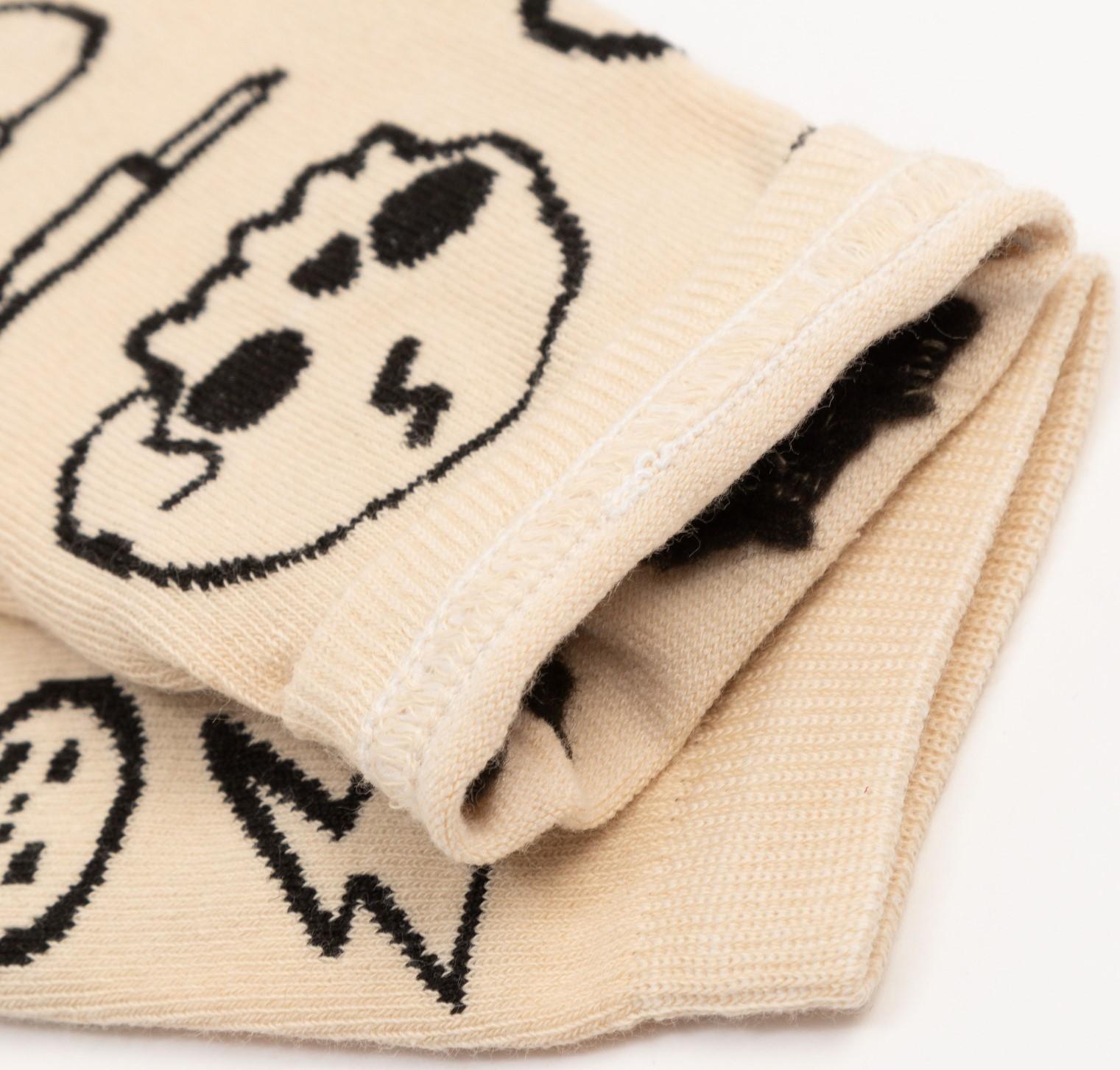 Носки мужские MINAKU «Тату», цвет бежевый, размер 40-41 (27 см)