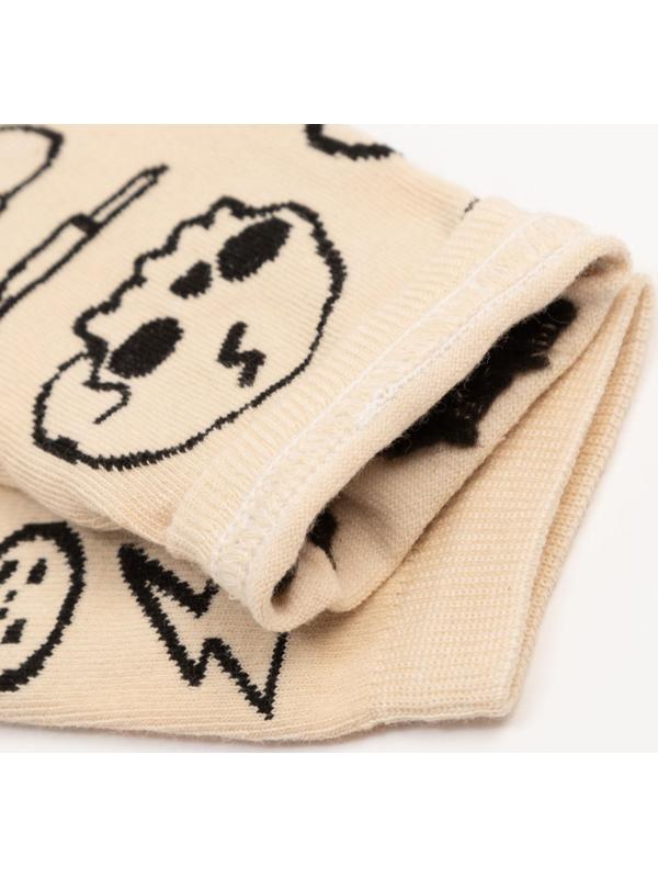 Носки мужские MINAKU «Тату», цвет бежевый, размер 40-41 (27 см)