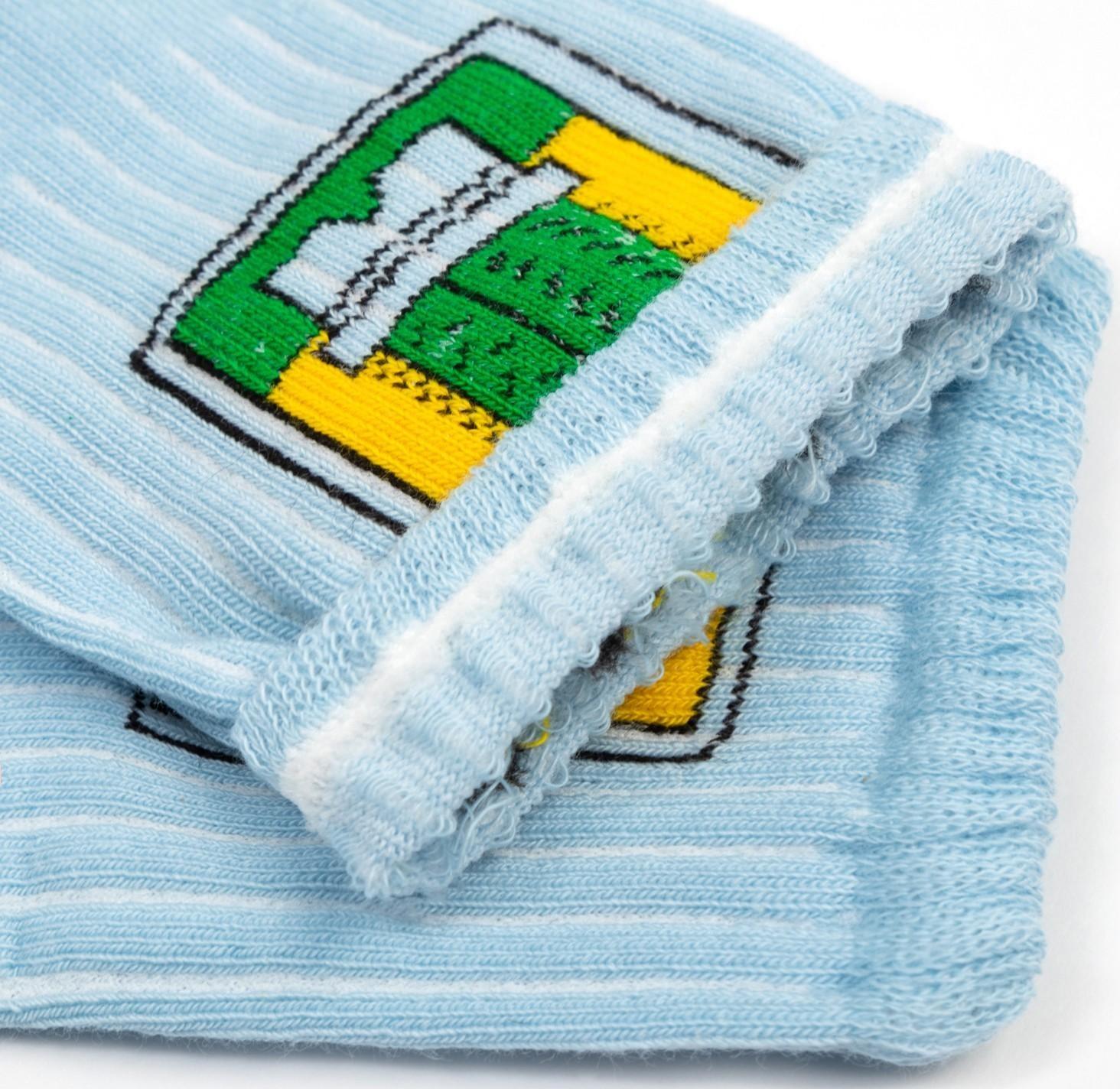 Носки женские MINAKU «Кактус», цвет голубой, размер 36-37 (23 см)