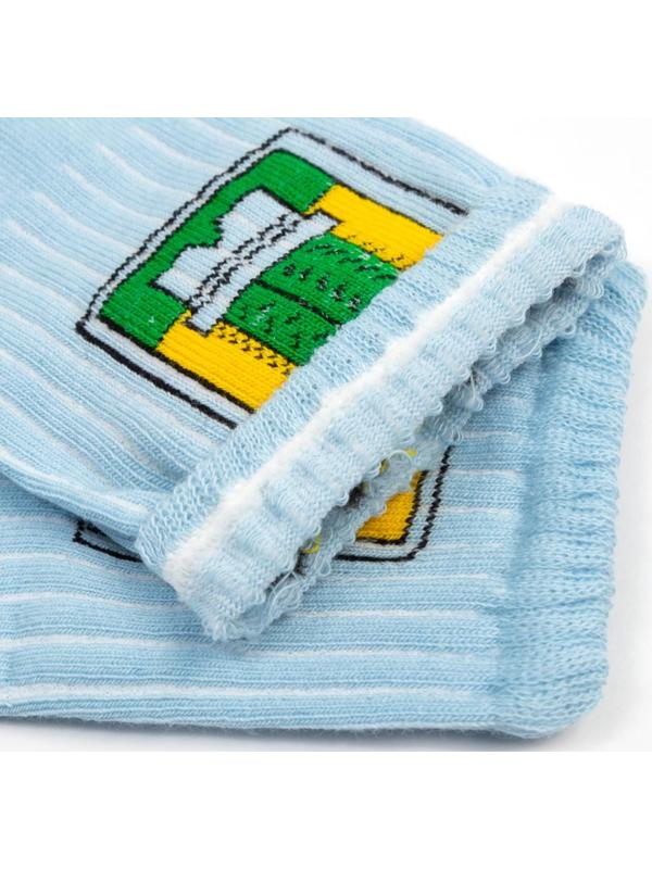 Носки женские MINAKU «Кактус», цвет голубой, размер 36-37 (23 см)