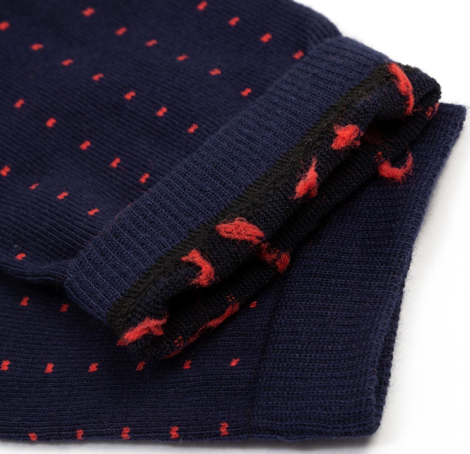 Носки мужские MINAKU «Красные точки», цвет синий, размер 40-41 (27 см)