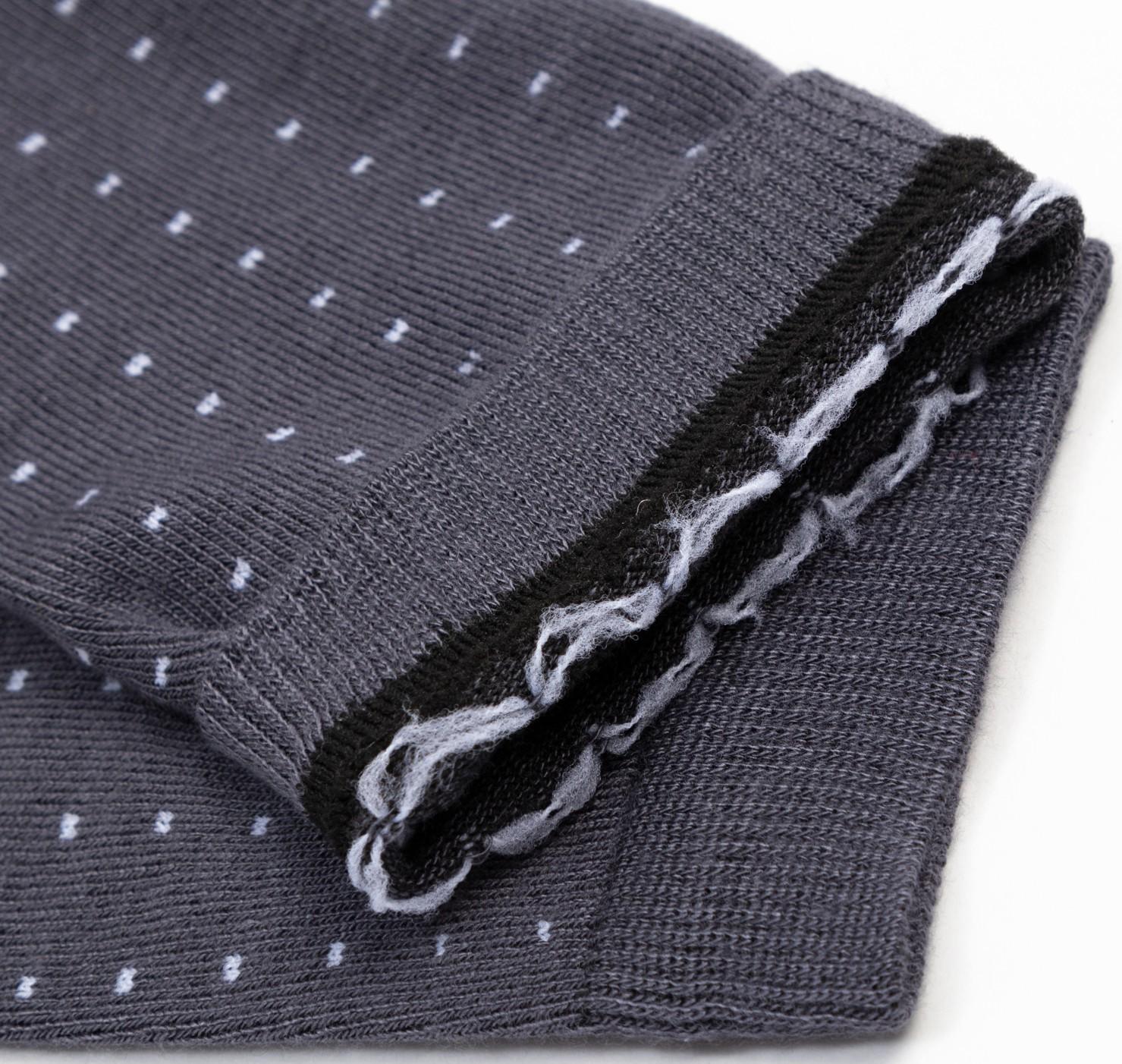 Носки мужские MINAKU «Белые точки», цвет графит, размер 40-41 (27 см)