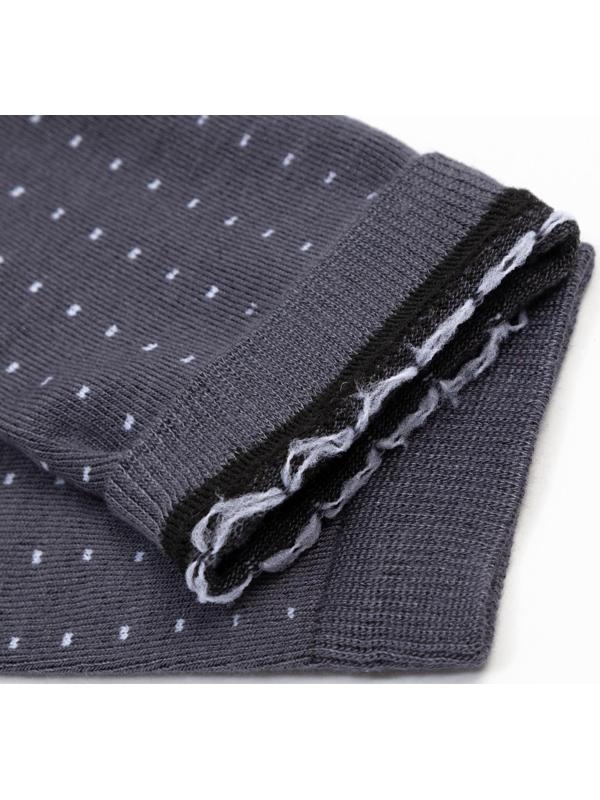 Носки мужские MINAKU «Белые точки», цвет графит, размер 42-43 (29 см)