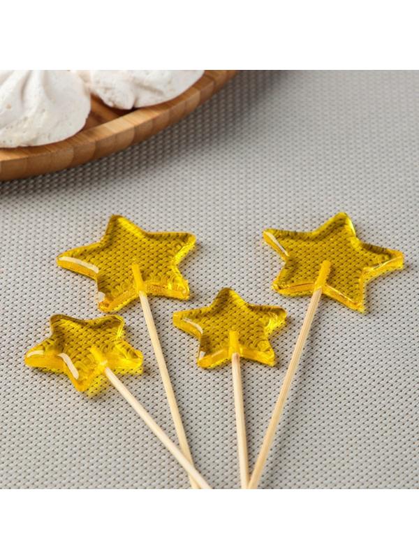 Силиконовая форма «Звёзды», 4 и 5 см, цвет прозрачный