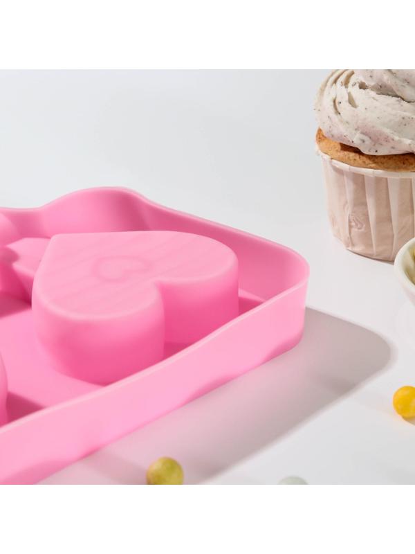 Форма для мороженого «Позитив», 2 ячейки, 19,5×11×2,5 см, с крышкой и палочками, 50 шт, цвет МИКС