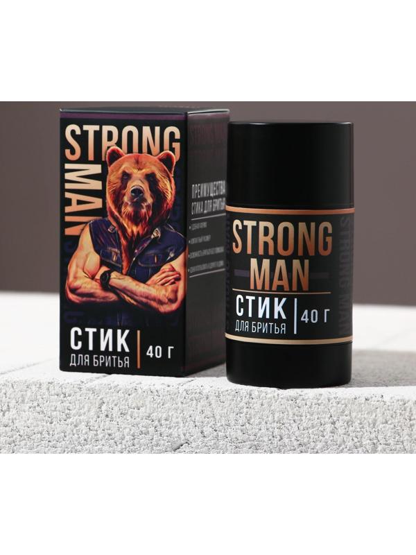 Стик для бритья Strong man 40 г, аромат мужской парфюм