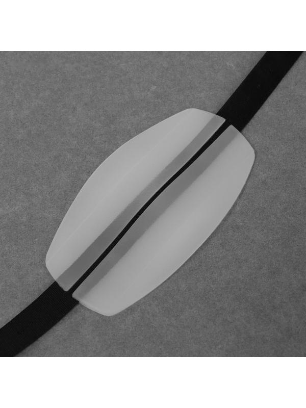 Подкладки под бретели, 9,2 × 5 см, цвет прозрачный