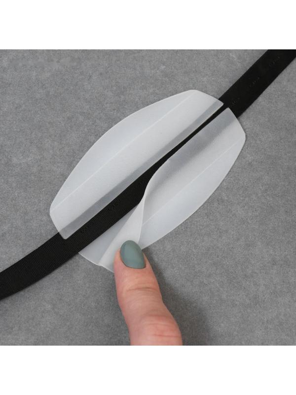 Подкладки под бретели, 9,2 × 5 см, цвет прозрачный