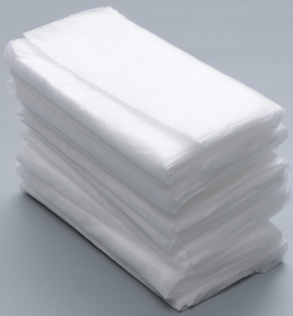 Простыня спанлейс, 10 шт. в сложении, 70 х 200 см.