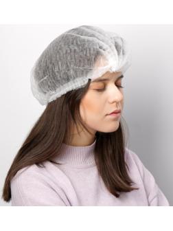 Шапочка Шарлотта, белая, 15 г/м2, 100 шт.