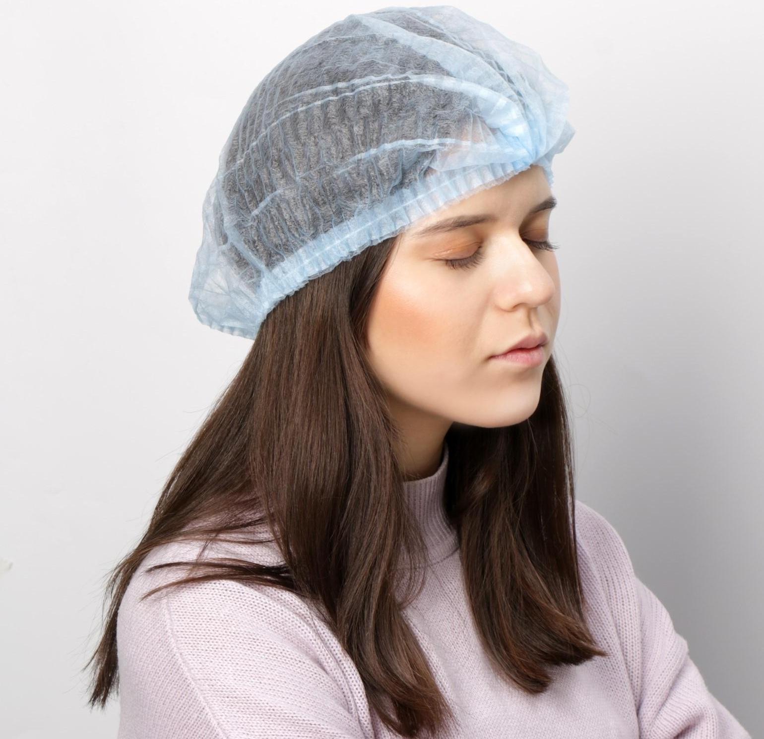 Шапочка Шарлотта, голубая 15 г/м2, 100 шт