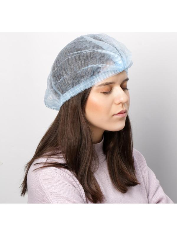 Шапочка Шарлотта, голубая 15 г/м2, 100 шт