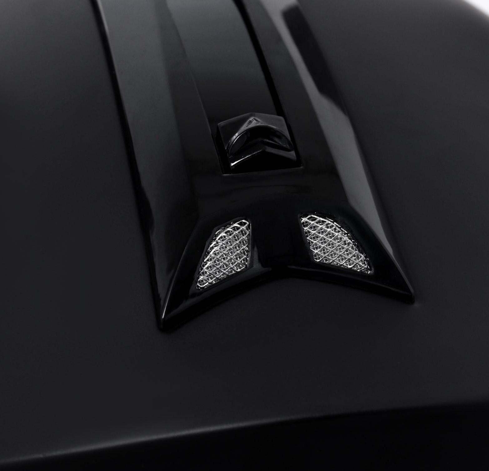 Шлем модуляр, черный, матовый, размер M, FF839