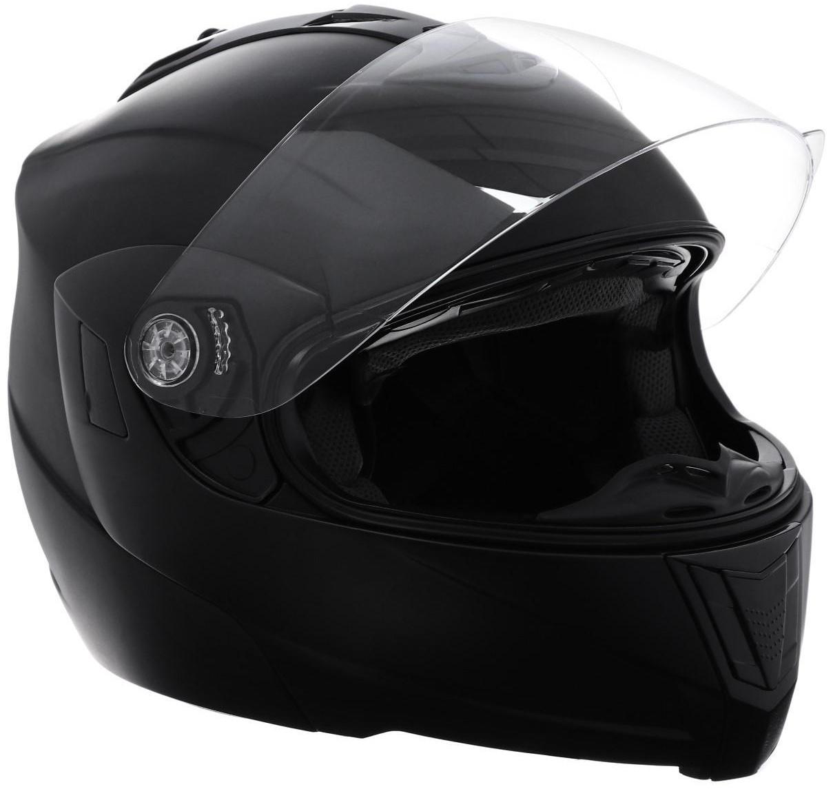 Шлем модуляр, черный, матовый, размер M, FF839