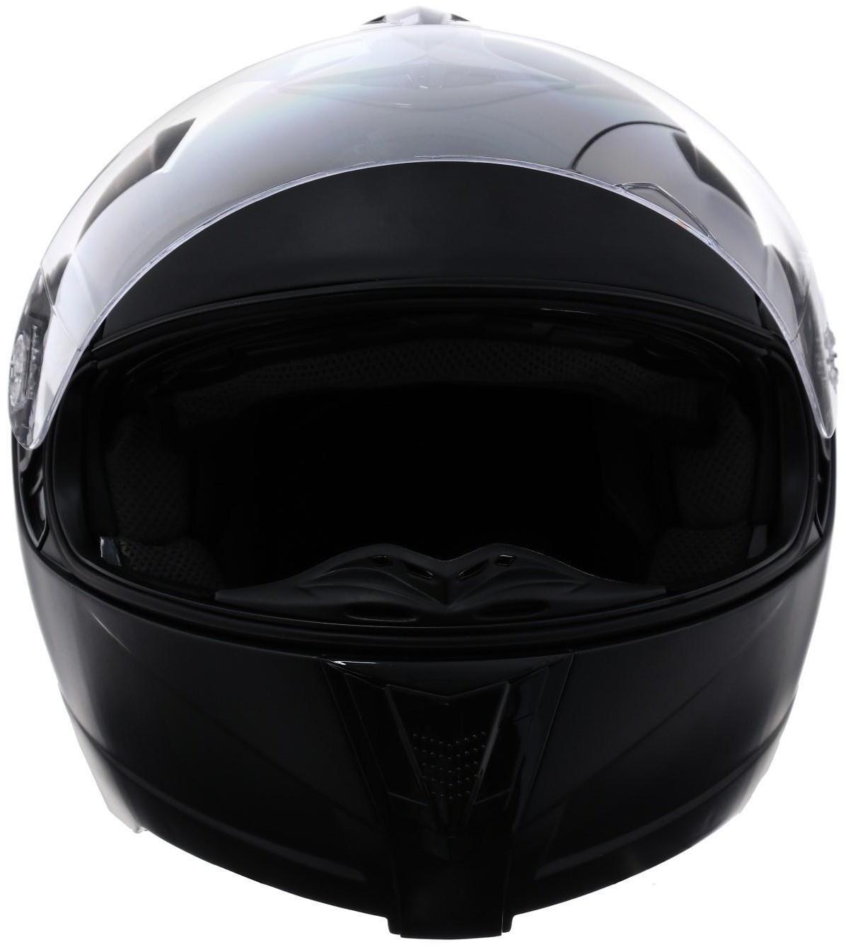 Шлем модуляр, черный, матовый, размер M, FF839