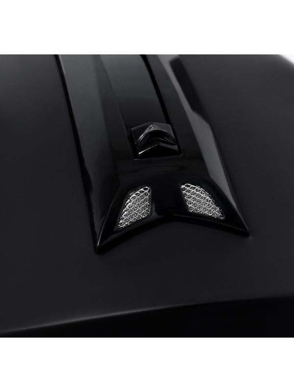 Шлем модуляр, черный, матовый, размер M, FF839