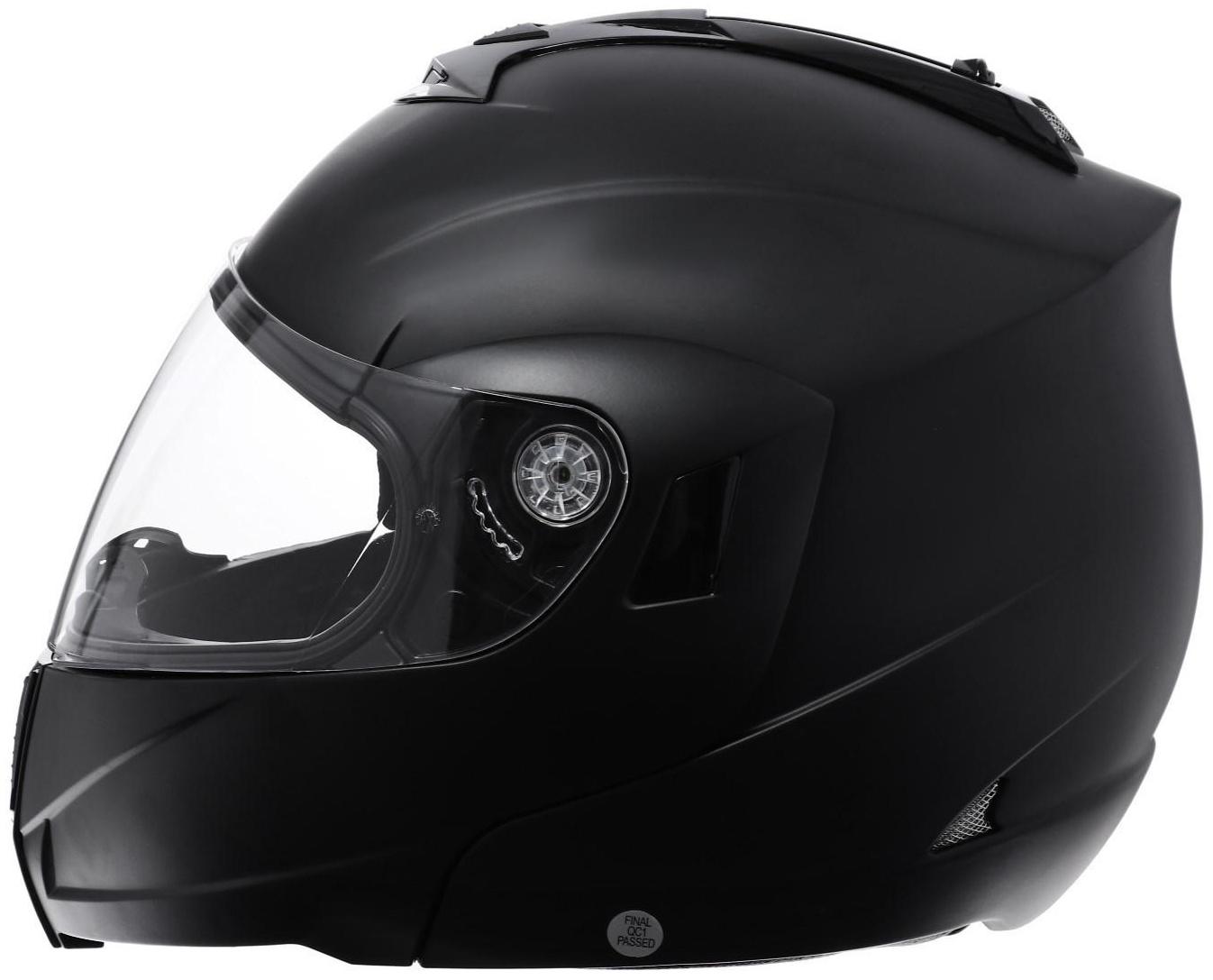 Шлем модуляр, черный, матовый, размер L, FF839