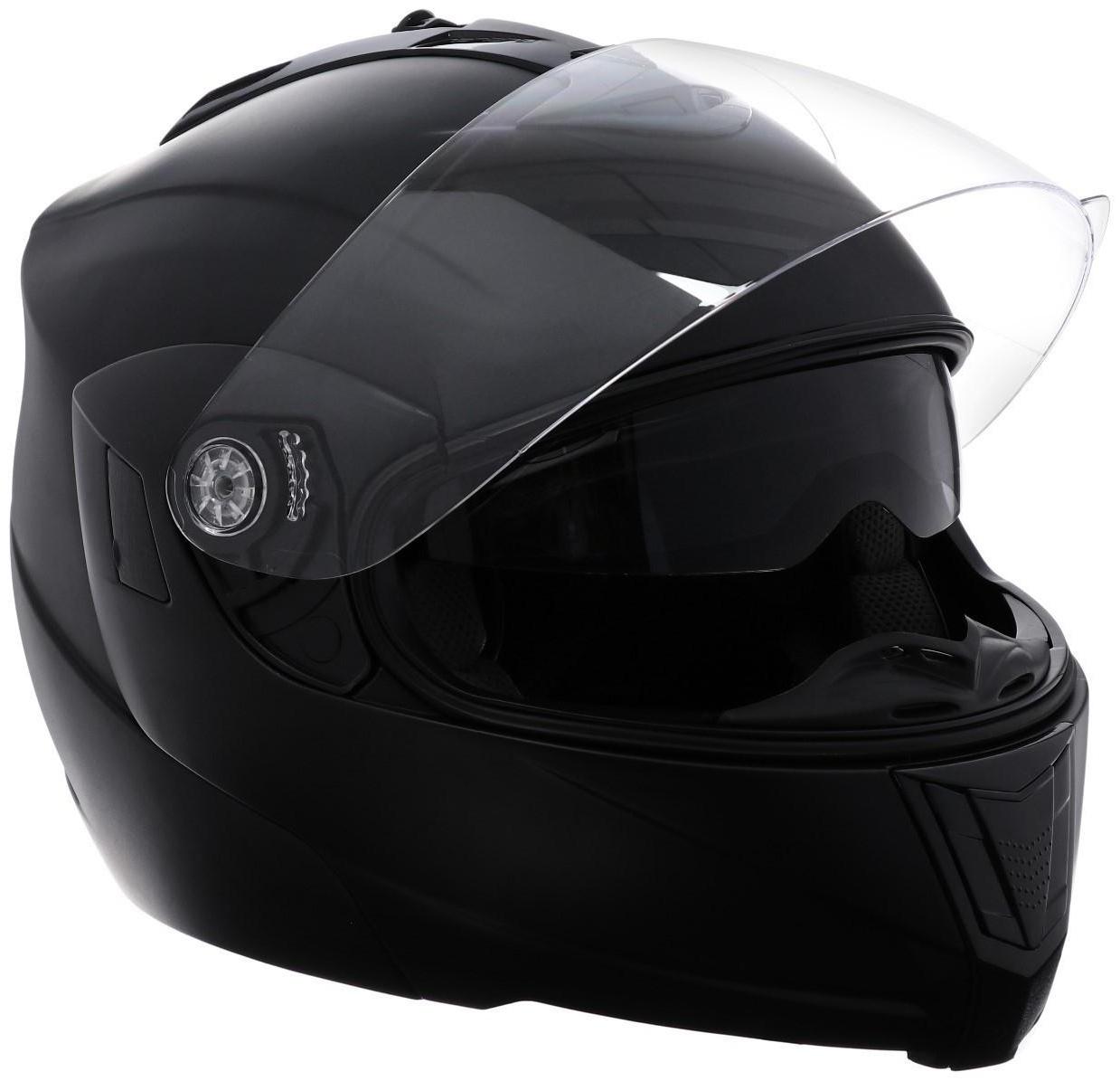 Шлем модуляр, черный, матовый, размер L, FF839