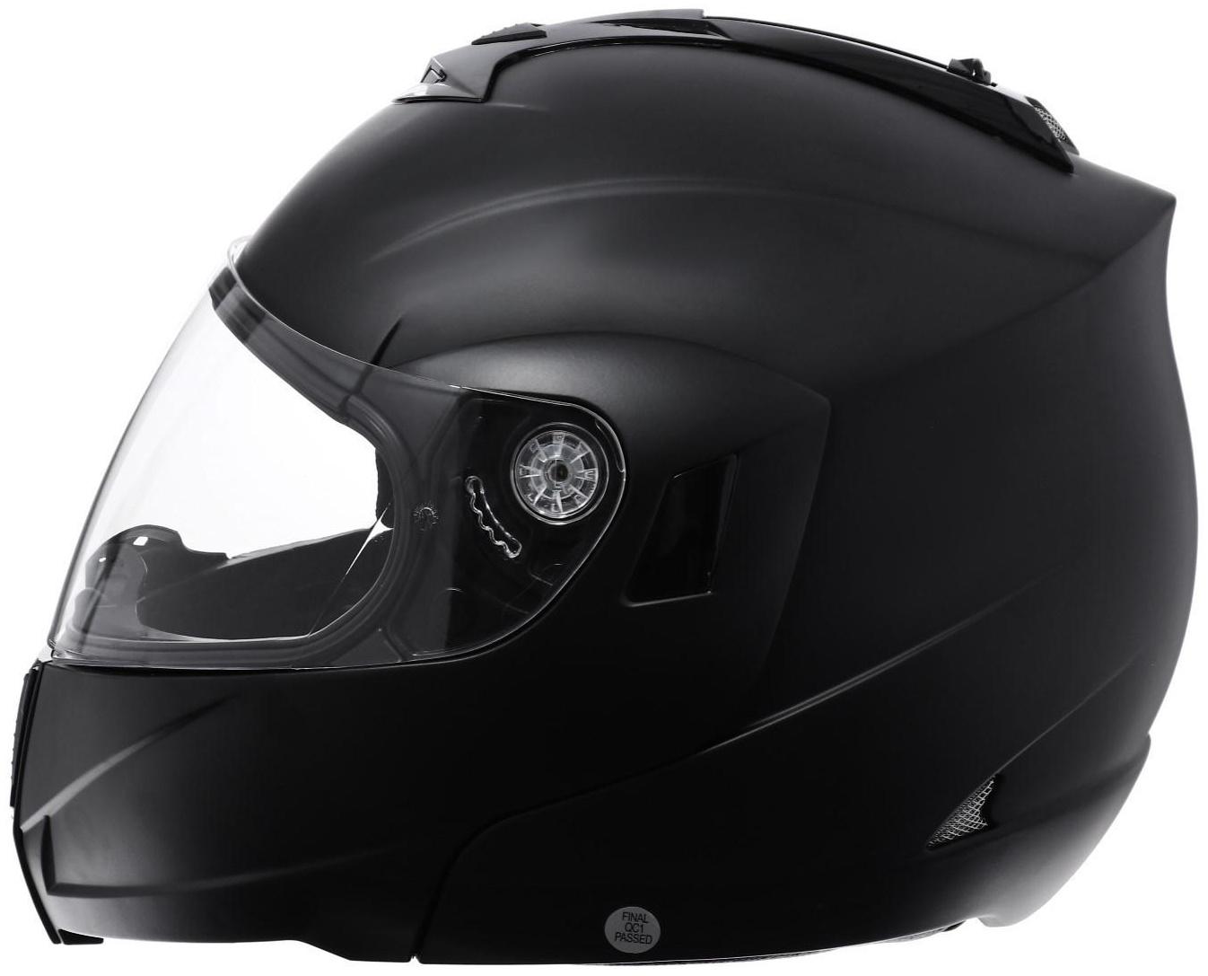 Шлем модуляр, черный, матовый, размер XL, FF839