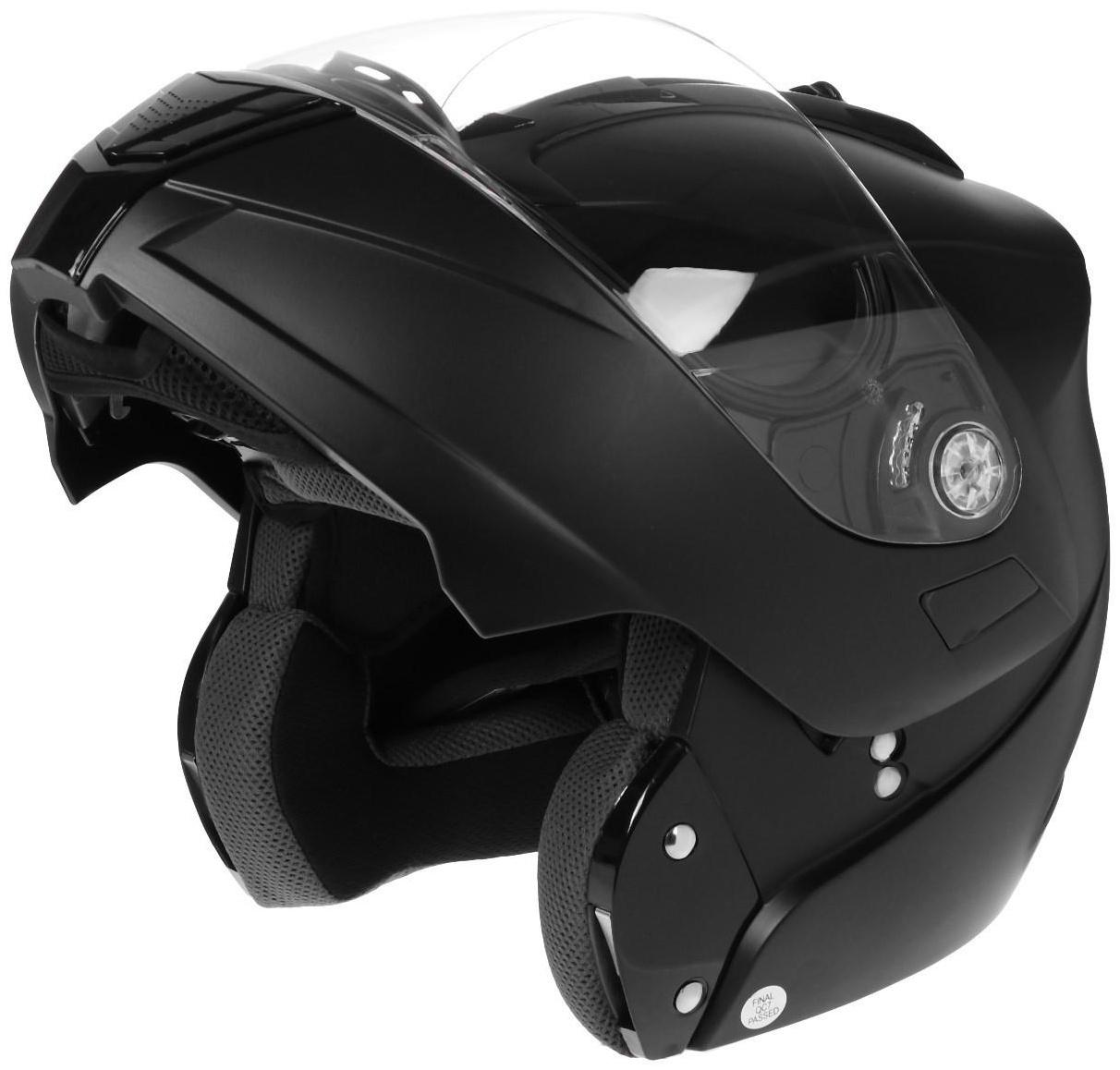 Шлем модуляр, черный, матовый, размер XL, FF839