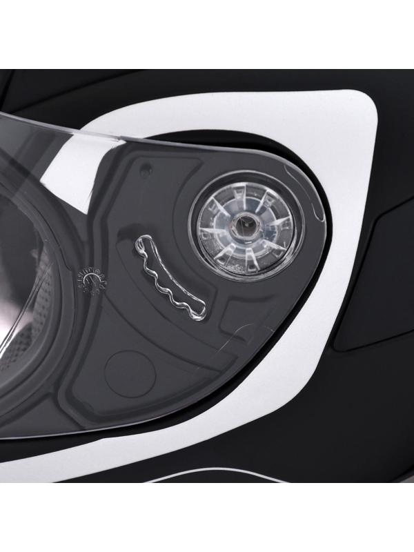 Шлем модуляр, графика, черно-серый, размер L, FF839