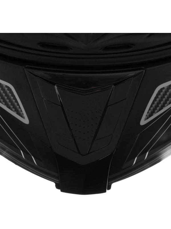 Шлем модуляр, графика, черно-серый, размер L, FF839