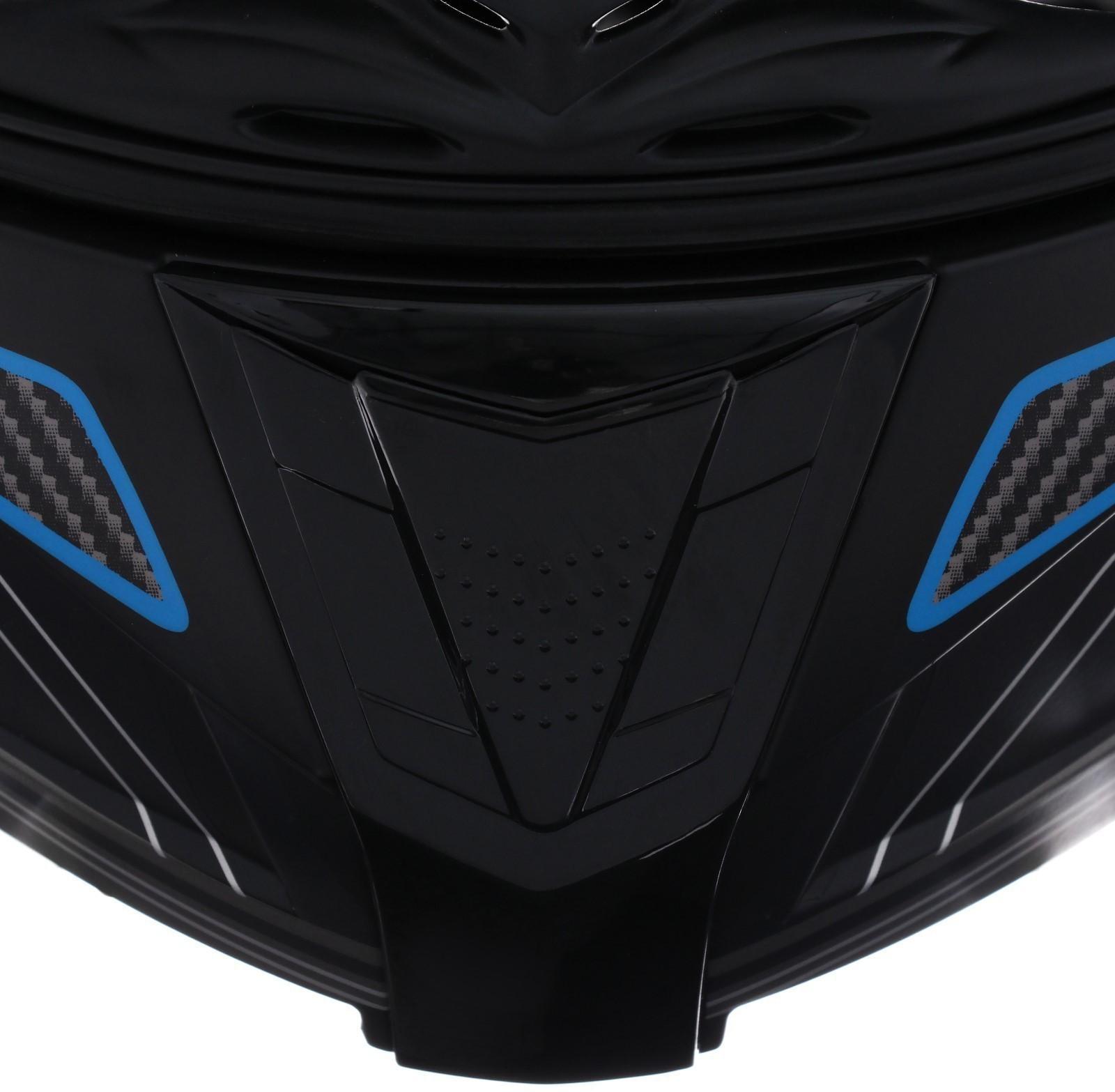 Шлем модуляр, графика, черно-синий, размер XL, FF839